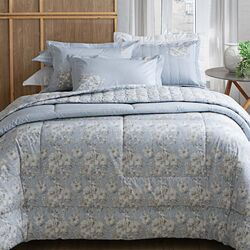 Jogo de Cama King 200 Fios Cosenza Azul