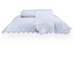 Jogo de Cama King 200 Fios Manuela Branco