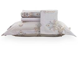 Jogo de Cama King 200 Fios Vida Bela Basic Nivar Cinza