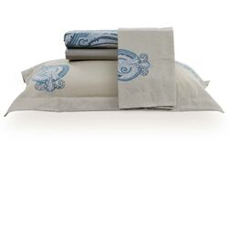 Jogo de Cama King 200 Fios Vida Bela Basic Sean Estampado Claro