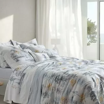 imagem de Jogo de Cama King 300 Fios Arvoredo Estampado - Marken Fassi