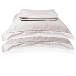 Jogo de Cama King 300 Fios Bordado Charlotte Branco