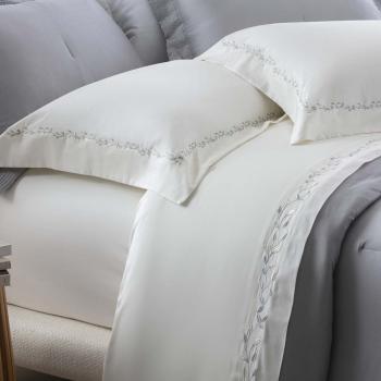 imagem de Jogo de Cama King 300 Fios Bordado Gardens - Casa K