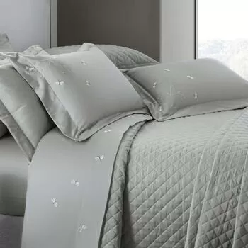 imagem de Jogo de Cama King 300 Fios Bordado Libelulle - Casa K