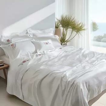imagem de Jogo de Cama King 300 Fios Camellia Bordado - Marken Fassi