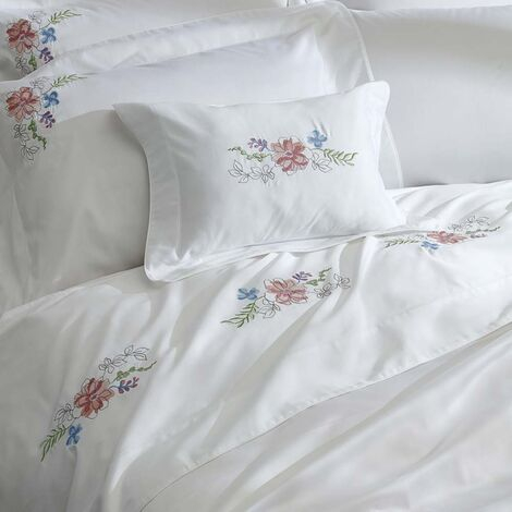 imagem do produto Jogo de Cama King 300 Fios Camellia Bordado - Marken Fassi