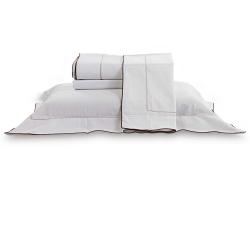 Jogo de Cama King 300 Fios Constantine Branco/Bege