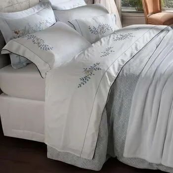 imagem de Jogo de Cama King 300 Fios Florale Bordado - Marken Fassi