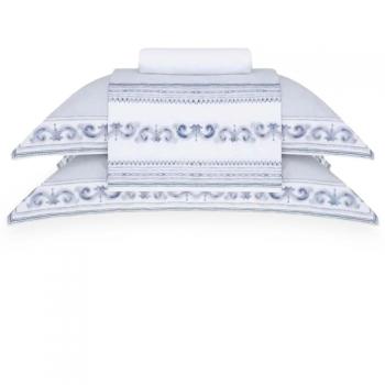 Jogo de Cama King 300 Fios Mykonos Estampado
