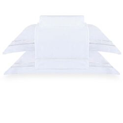 Jogo de Cama King 300 Fios Sublime Branco/Pérola