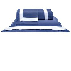 Jogo de Cama King 400 Fios Comfy Navy/Branco