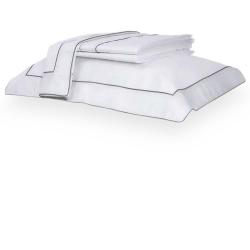 Jogo de Cama King 400 Fios Duo Filetti Branco/Cinza