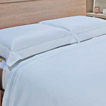 imagem de Jogo de Cama King 600 Fios Ponto Cheio Liso - Catran