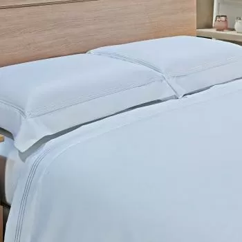 imagem de Jogo de Cama King 600 Fios Ponto Cheio Liso - Catran