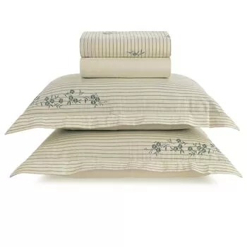 imagem de Jogo de Cama King Fio Tinto Bordado Elise - Karsten