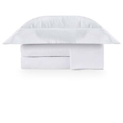 Jogo de Cama Queen 1000 Fios Risc Branco