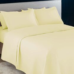 Jogo de Cama Queen 200 Fios Essencial Amarelo