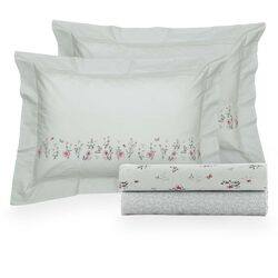 Jogo de Cama Queen 200 Fios Vecilia Estampado