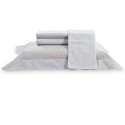 Jogo de Cama Queen 200 fios Vida Bela Liso Branco