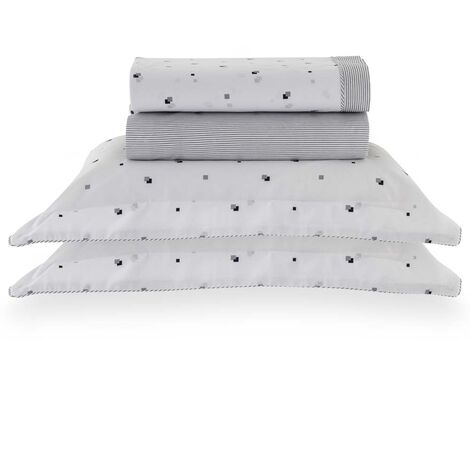 imagem do produto Jogo de Cama Queen 200 Fios Vintage Cubes - Kacyumara
