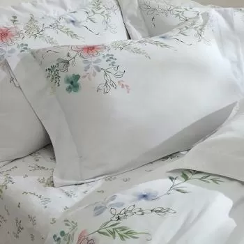 imagem de Jogo de Cama Queen 300 Fios Camellia Estampado - Marken Fassi
