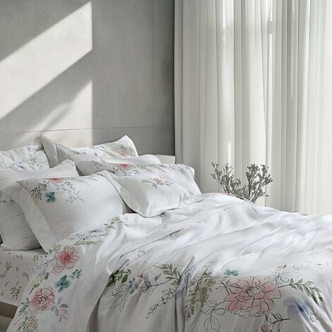 imagem do produto Jogo de Cama Queen 300 Fios Camellia Estampado - Marken Fassi