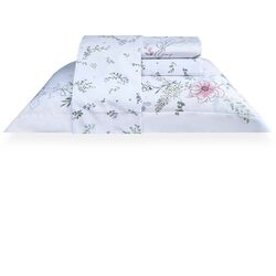 Jogo de Cama Queen 300 Fios Camellia Estampado Estampado