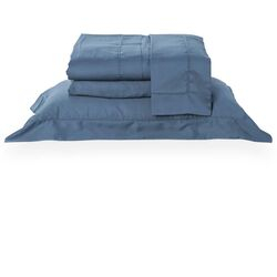 Jogo de Cama Queen 300 Fios Cordonê Azul Denin