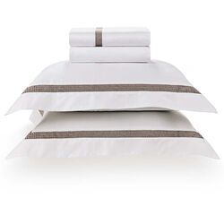 Jogo de Cama Queen 300 Fios Marconi Branco/Legno