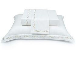 Jogo de Cama Queen 300 Fios Natu Arbo Branco/Nude
