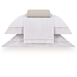 Jogo de Cama Queen 300 Fios Otto Estampado/Bege