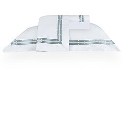 Jogo de Cama Queen 300 Fios Piazza Branco/Verde