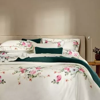 imagem de Jogo de Cama Queen 300 Fios Rosette - Trussardi