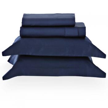 Jogo de Cama Queen 300 Fios Satinée Liso Marinho/4062