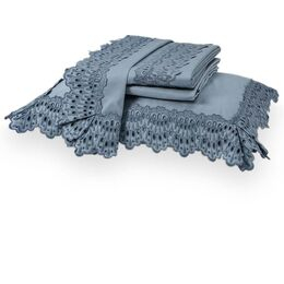 Jogo de Cama Queen 400 Fios La Hoya Azul Nud