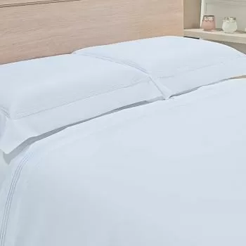 imagem de Jogo de Cama Queen 600 Fios Ponto Cheio Liso - Catran