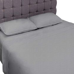 Jogo de Cama Queen Malha Colors Cinza