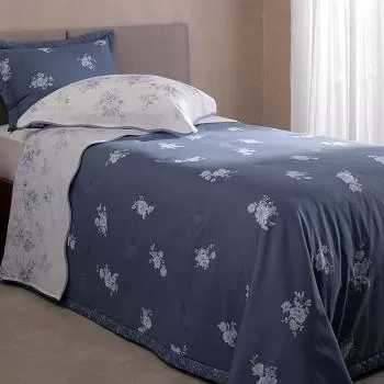 imagem de Jogo de Cama Solteiro 180 Fios Camélias - Buddemeyer