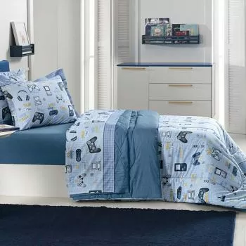 imagem de Jogo de Cama Solteiro 180 Fios Diversão - Karsten