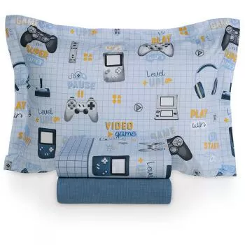 imagem de Jogo de Cama Solteiro 180 Fios Diversão - Karsten