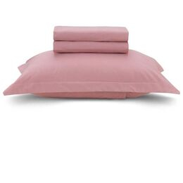 Jogo de Cama Solteiro 180 Fios Liss Rosa