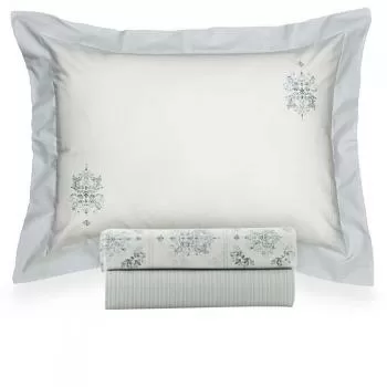 imagem de Jogo de Cama Solteiro 200 Fios Ayse - Kacyumara