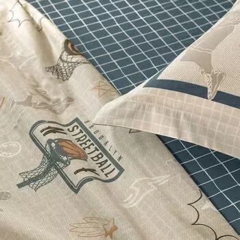 imagem de Jogo de Cama Solteiro 200 Fios Basquete - Karsten