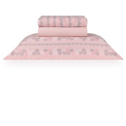 Jogo de Cama Solteiro 200 Fios Bilbao Rosa