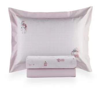 imagem de Jogo de Cama Solteiro 200 Fios Chloe - Kacyumara