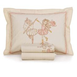 Jogo de Cama Solteiro 200 Fios Daisy Estampado