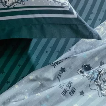 imagem de Jogo de Cama Solteiro 200 Fios Espacial  - Karsten