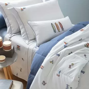 imagem de Jogo de Cama Solteiro 200 Fios Esportes de Verão - Naturalle Fashion