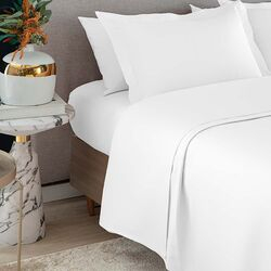 Jogo de Cama Solteiro 200 Fios Essencial Branco