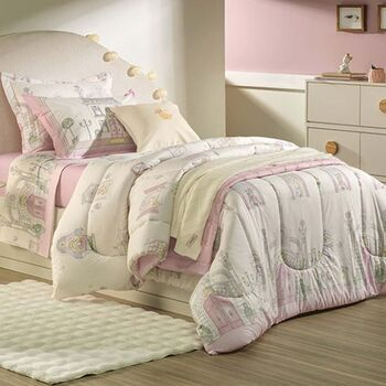 imagem de Jogo de Cama Solteiro 200 Fios Flory - Karsten